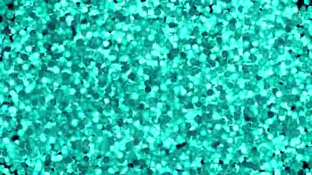 Glitter Vibrierende Sphären Abstrakter Hintergrund Digitales Rendering — Stockvideo