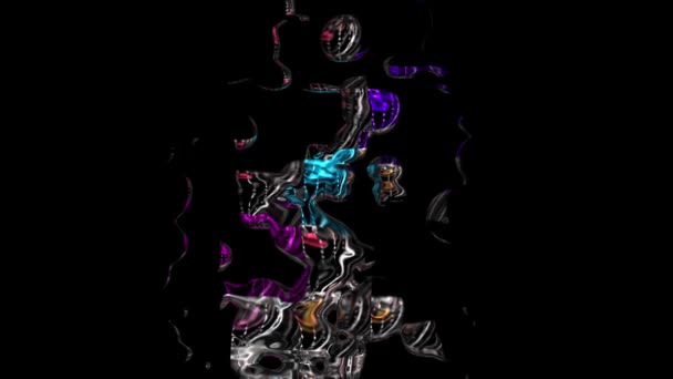 Streszczenie Płynne Tło Cyfrowe Renderowanie — Wideo stockowe