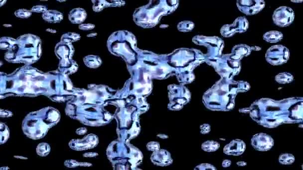 Abstract Liquid Background Digital Rendering — Stock Video
