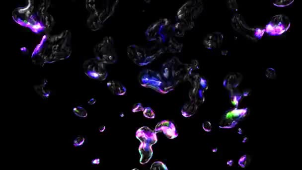 アブストラクト液体背景デジタルレンダリング — ストック動画