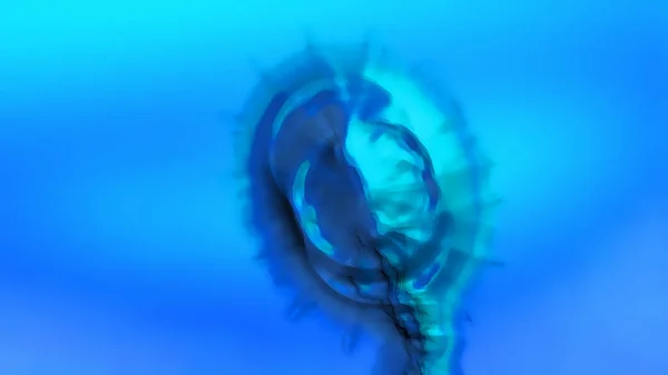 Blue Abstract Effect Backgrounds Digital Rendering — Foto de Stock