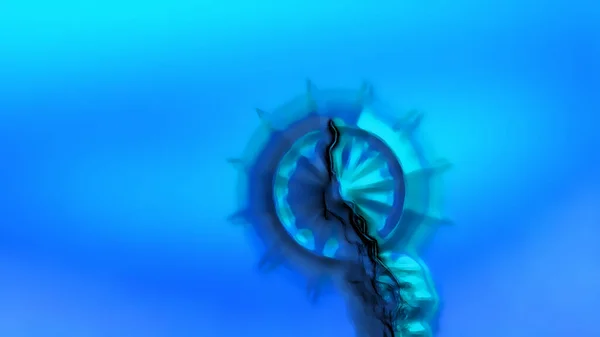 Blue Abstract Effect Backgrounds Digital Rendering — Photo