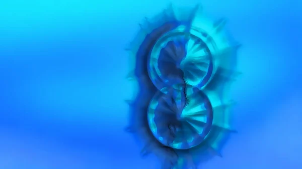 Efeito Abstrato Azul Para Fundos Renderização Digital — Fotografia de Stock