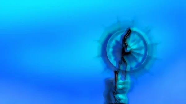 Blue Abstract Effect Backgrounds Digital Rendering — ストック写真