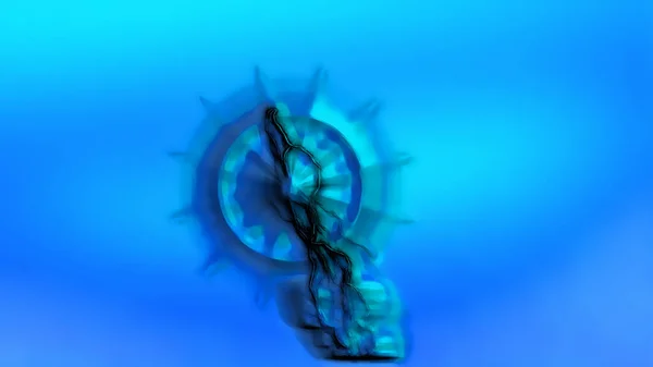 Blue Abstract Effect Backgrounds Digital Rendering — Photo