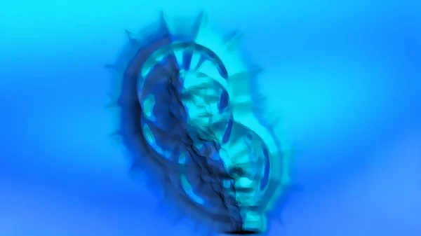 Blue Abstract Effect Backgrounds Digital Rendering — Stock Photo, Image