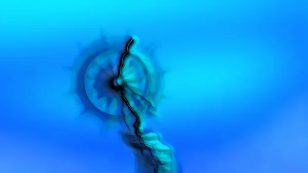 Blue Abstract Effect Backgrounds Digital Rendering — Foto Stock