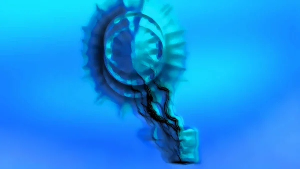 Blue Abstract Effect Backgrounds Digital Rendering — Photo