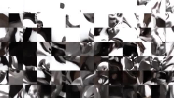活気に満ちた幾何学グリッドデザインデジタルレンダリング — ストック動画