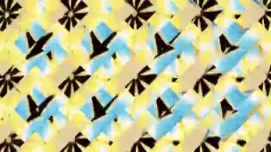 Canlı Geometrik Izgara Tasarımı Dijital Hazırlama