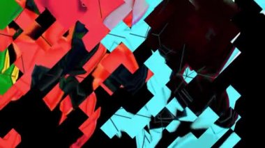 Canlı Geometrik Izgara Tasarımı Dijital Hazırlama
