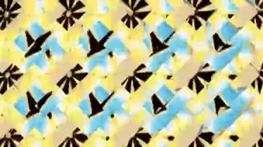 Canlı Geometrik Izgara Tasarımı Dijital Hazırlama