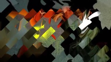 Canlı Geometrik Izgara Tasarımı Dijital Hazırlama