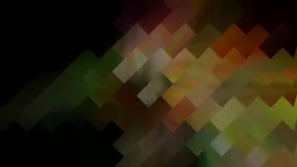 活気に満ちた幾何学グリッドデザインデジタルレンダリング — ストック動画