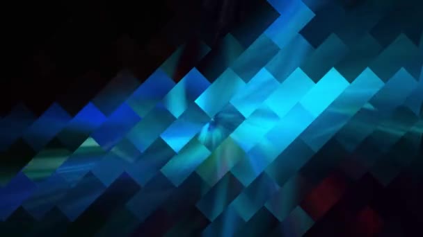 Vibrant Geometric Grid Design Digital Rendering — Stock Video