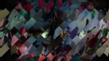 Canlı Geometrik Izgara Tasarımı Dijital Hazırlama