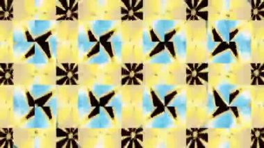 Canlı Geometrik Izgara Tasarımı Dijital Hazırlama