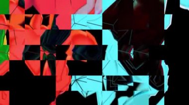 Canlı Geometrik Izgara Tasarımı Dijital Hazırlama