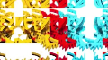 Canlı Geometrik Izgara Tasarımı Dijital Hazırlama