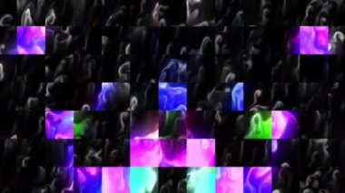 Canlı Geometrik Izgara Tasarımı Dijital Hazırlama