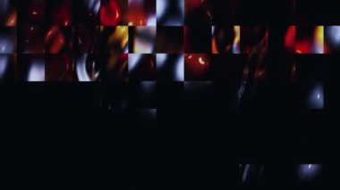 Canlı Geometrik Izgara Tasarımı Dijital Hazırlama