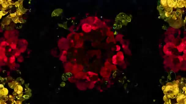 Abstract Bubbles Levendige Achtergrond Digitale Rendering — Stockvideo