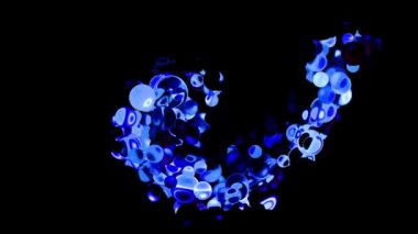 Soyut Kabarcıklar Canlı Arkaplan Dijital Hazırlama