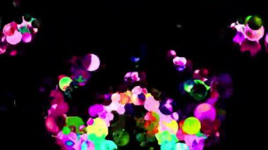 Soyut Kabarcıklar Canlı Arkaplan Dijital Hazırlama