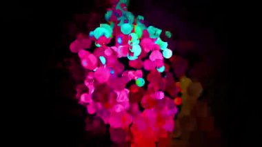 Soyut Kabarcıklar Canlı Arkaplan Dijital Hazırlama