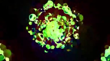 Soyut Kabarcıklar Canlı Arkaplan Dijital Hazırlama