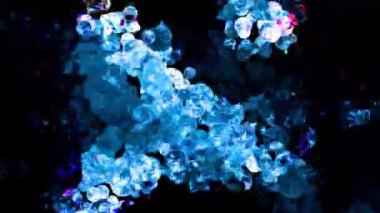 Soyut Kabarcıklar Canlı Arkaplan Dijital Hazırlama