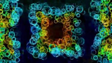 Soyut Kabarcıklar Canlı Arkaplan Dijital Hazırlama