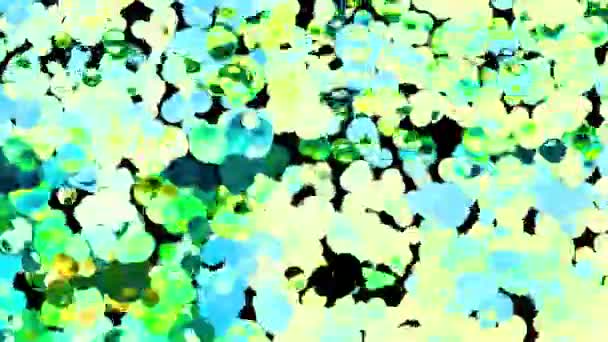 Абстрактні Бульбашки Яскравий Фон Цифрове Рендерингу — стокове відео