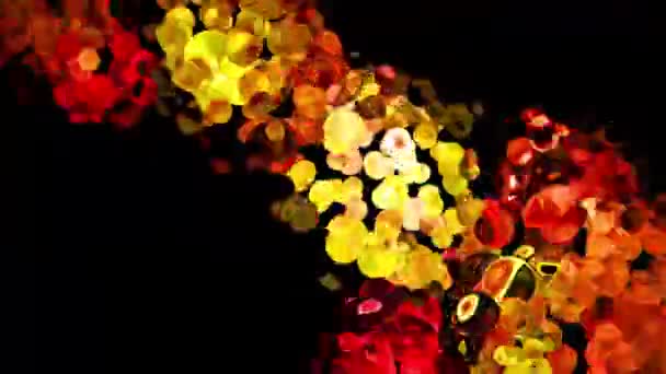 Abstract Bubbles Levendige Achtergrond Digitale Rendering — Stockvideo