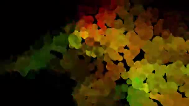Abstract Bubbles Levendige Achtergrond Digitale Rendering — Stockvideo