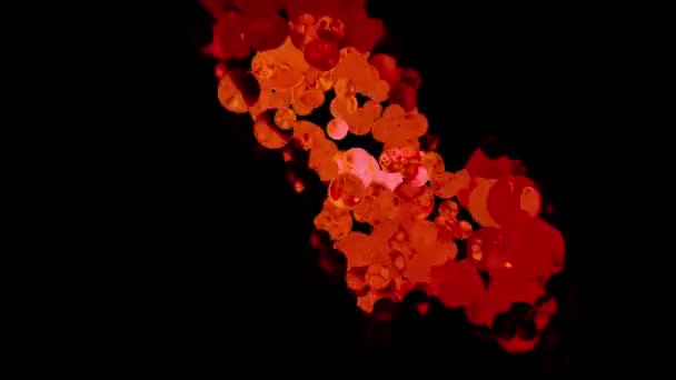 Abstract Bubbles Vibrant Background Redare Digitală — Videoclip de stoc