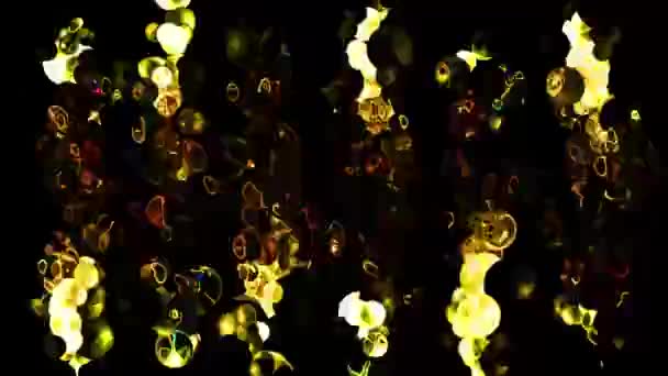 Abstract Bubbles Levendige Achtergrond Digitale Rendering — Stockvideo