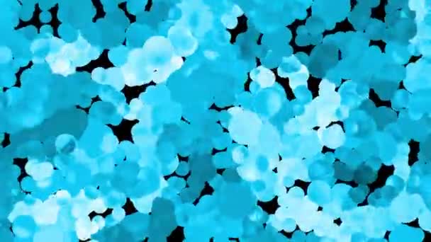 Abstract Bubbles นหล สดใส การแสดงผลด ตอล — วีดีโอสต็อก