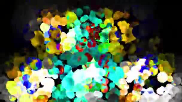 气泡振动背景数字渲染 — 图库视频影像
