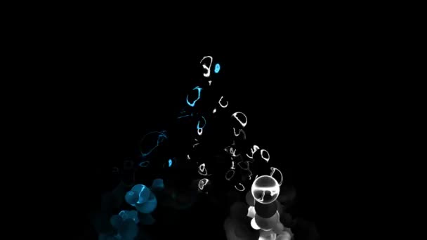 Abstrakcyjne Bubbles Vibrant Tło Cyfrowe Rendering — Wideo stockowe