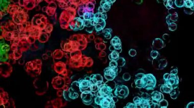 Soyut Kabarcıklar Canlı Arkaplan Dijital Hazırlama