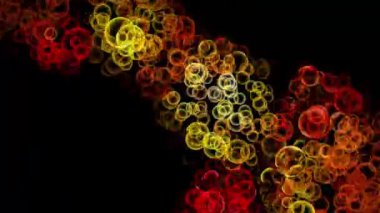 Soyut Kabarcıklar Canlı Arkaplan Dijital Hazırlama