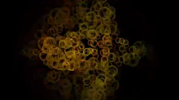 Abstrakcyjne Bubbles Vibrant Tło Cyfrowe Rendering — Wideo stockowe