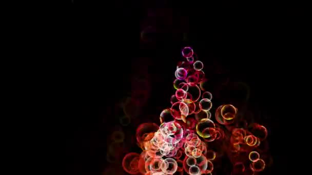 Burbujas Abstractas Fondo Vibrante Renderizado Digital — Vídeos de Stock