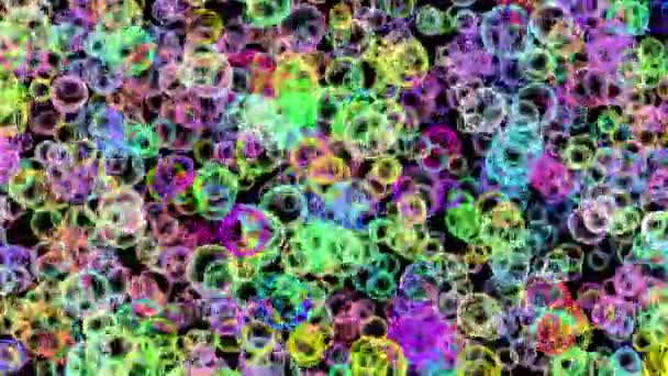 Абстрактные Пузыри Фоне Цифрового Рендеринга — стоковое видео