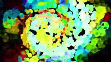 Soyut Kabarcıklar Canlı Arkaplan Dijital Hazırlama