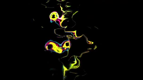 Rayo Tormentas Eléctricas Abstractas Visualización Digital — Vídeo de stock