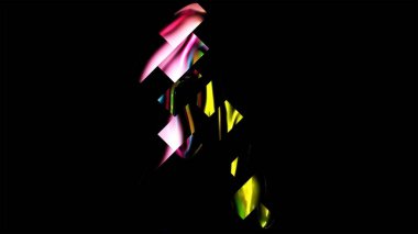 Parıldayan Vibrant Küreler Soyut Arkaplan Dijital Hazırlama