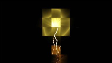 Yıldırım ve Soyut Gök Gürültüsü Dijital Hazırlama