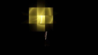 Yıldırım ve Soyut Gök Gürültüsü Dijital Hazırlama